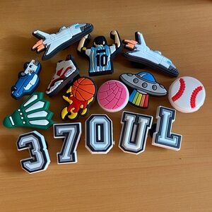 Assorted 15 Shoe Charms Set NWOT